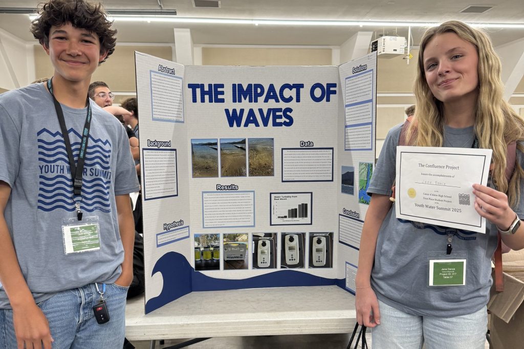 Students from Coeur d'Alene High School, Jack Jenkins and Jane Dance, provided by their teacher KC Spicer