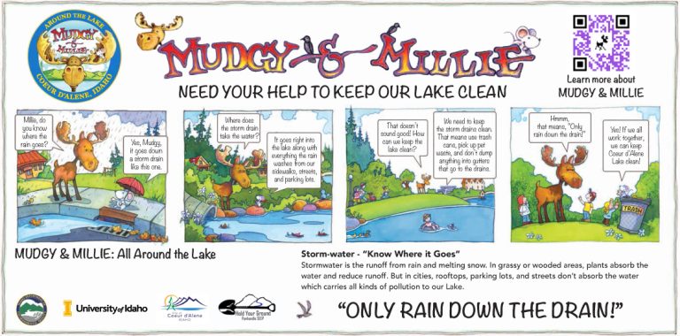 Mudgy and Millie Want to See Only Rain Down the Drain